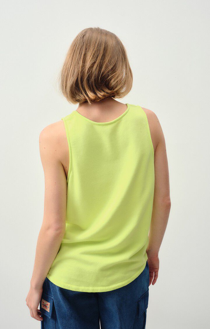American Vintage Débardeur Femme Hapylife - JAUNE FLUO 0 Sans Manches Jaune - E24