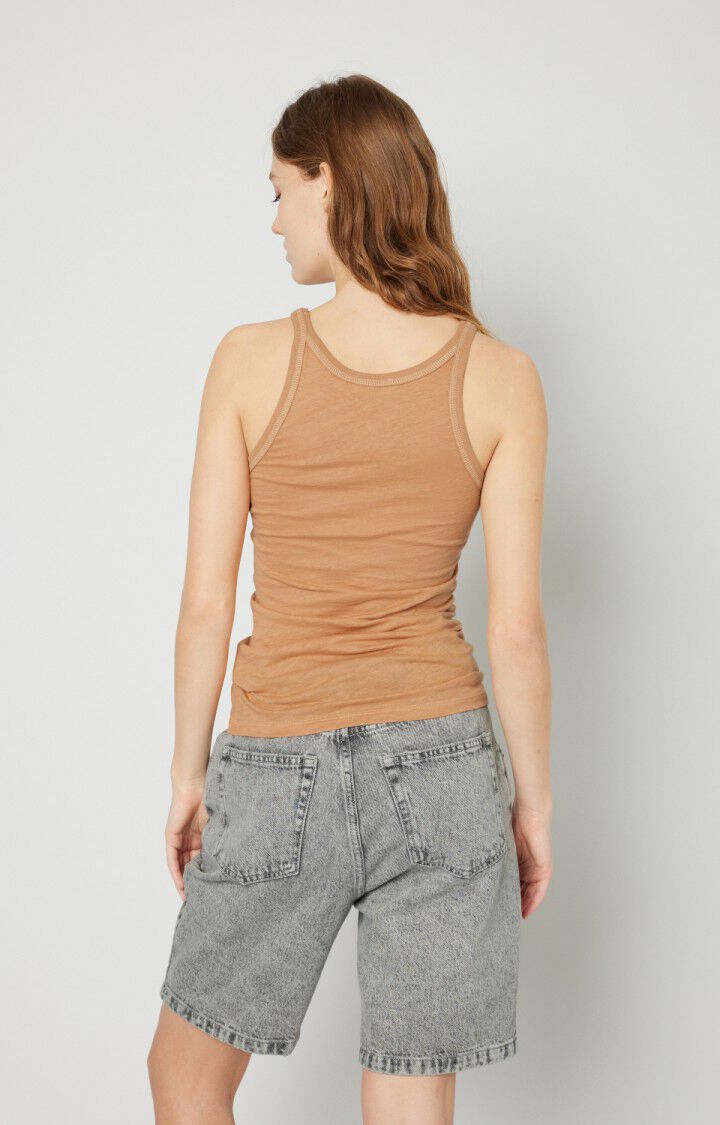American Vintage Debardeur Femme Iryson - PECHE Sans Manches Orange - E22