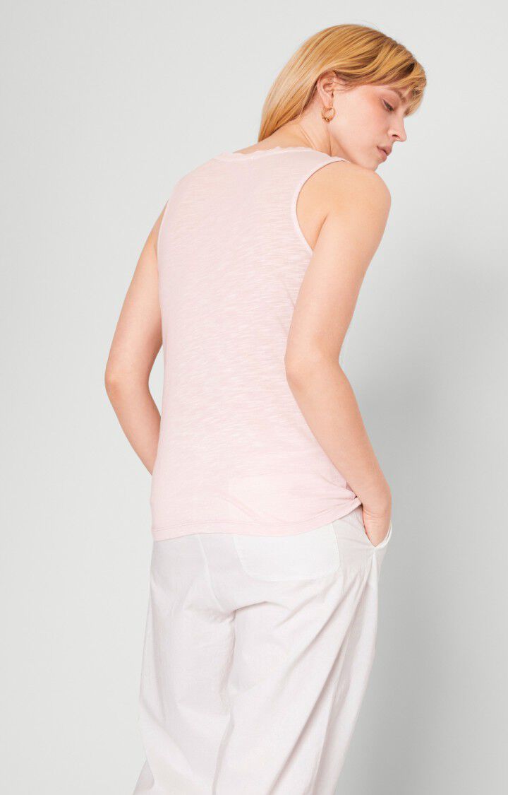 American Vintage Débardeur Femme Jacksonville - BALLERINE VINTAGE Sans Manches Rose - H21B