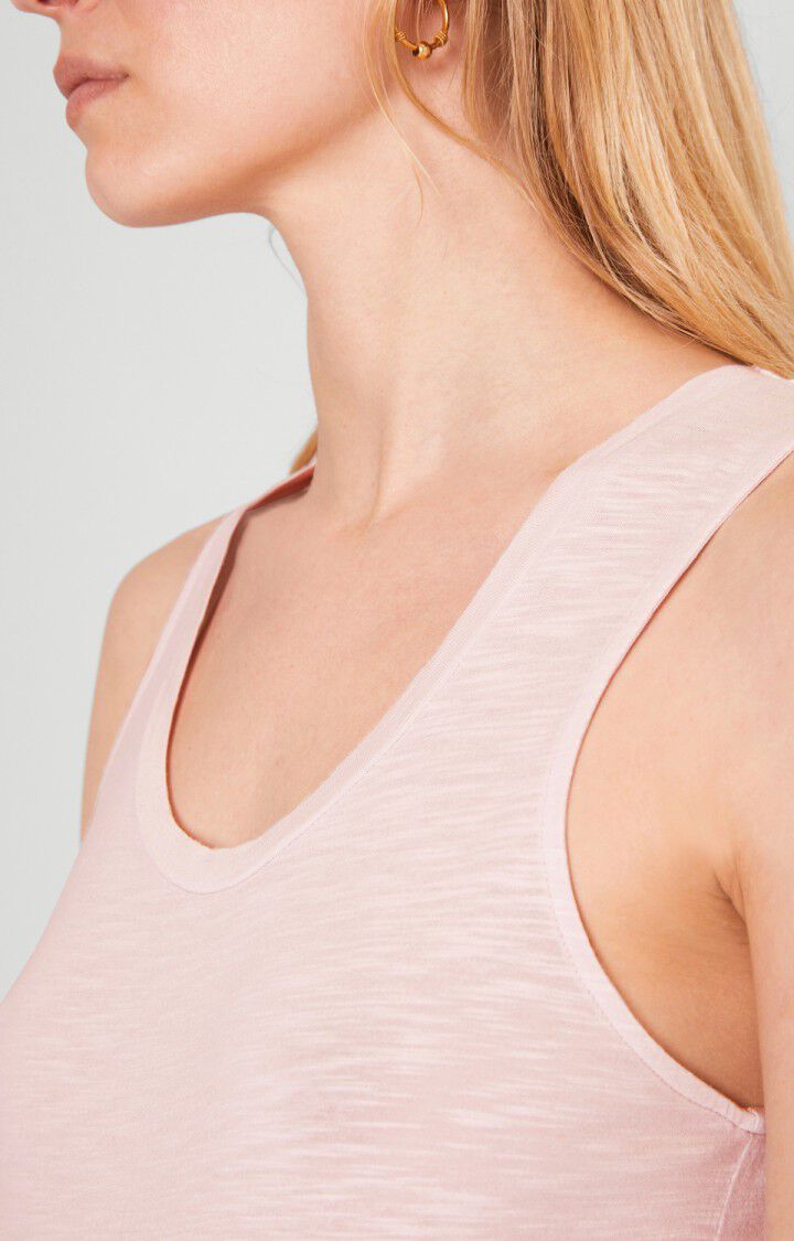 American Vintage Débardeur Femme Jacksonville - BALLERINE VINTAGE Sans Manches Rose - H21B