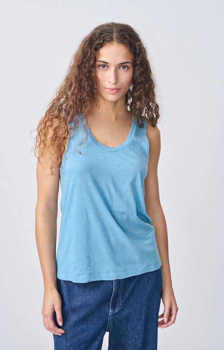 american vintage Débardeur femme Jacksonville - BLEUTE VINTAGE 0 Sans manches Bleu - H23