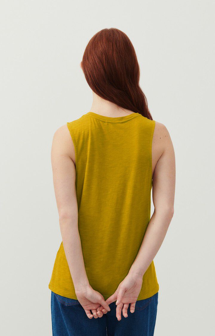 American Vintage Débardeur Femme Jacksonville - BRONZE VINTAGE 0 Sans Manches Jaune - E24