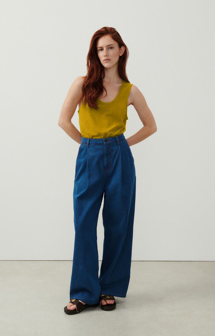 American Vintage Débardeur Femme Jacksonville - BRONZE VINTAGE 0 Sans Manches Jaune - E24