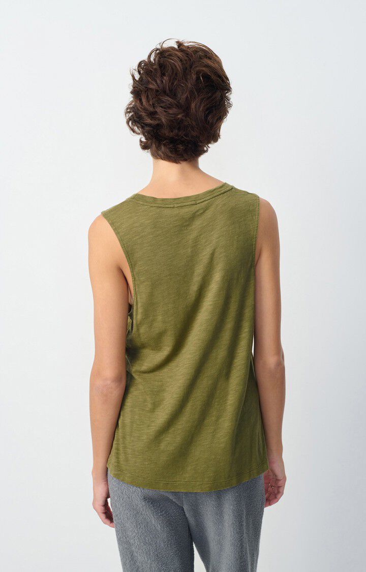 American Vintage Débardeur Femme Jacksonville - BUISSON VINTAGE 0 Sans Manches Vert - E25