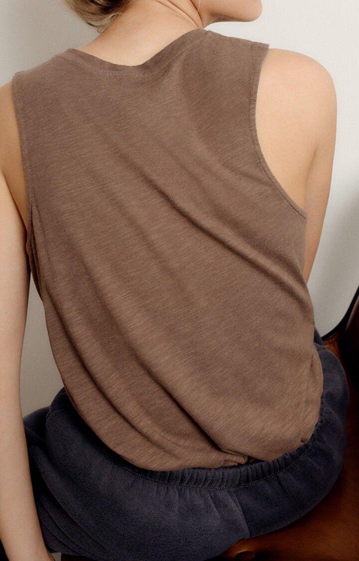 American Vintage Debardeur Femme Jacksonville - CAFE VINTAGE Sans Manches Marron - H22B