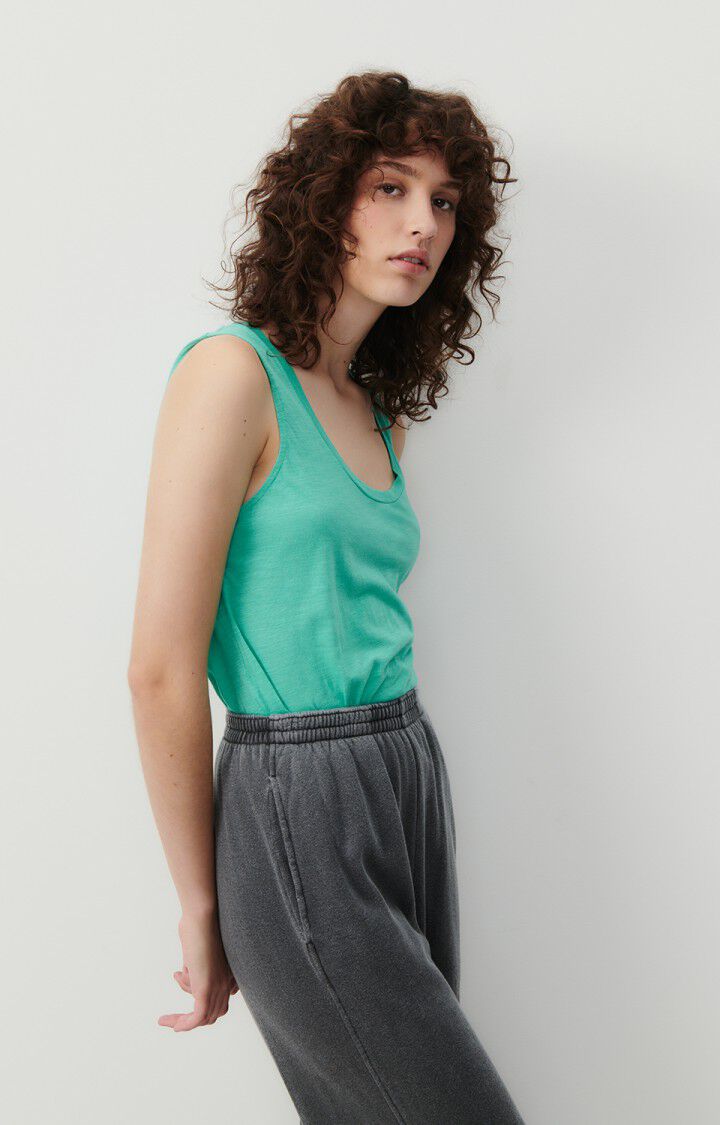 american vintage Débardeur femme Jacksonville - DIABOLO VINTAGE 0 Sans manches Bleu - E24