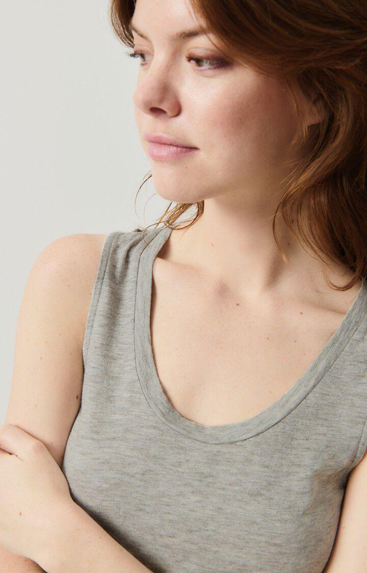 American Vintage Débardeur Femme Jacksonville - GRIS CHINE 0 Sans Manches Gris - E25