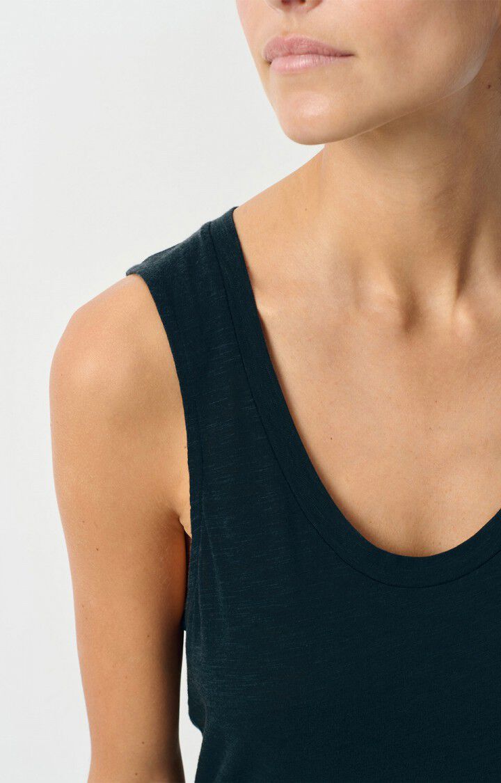 American Vintage Débardeur Femme Jacksonville - NAVY 0 Sans Manches Bleu - E25