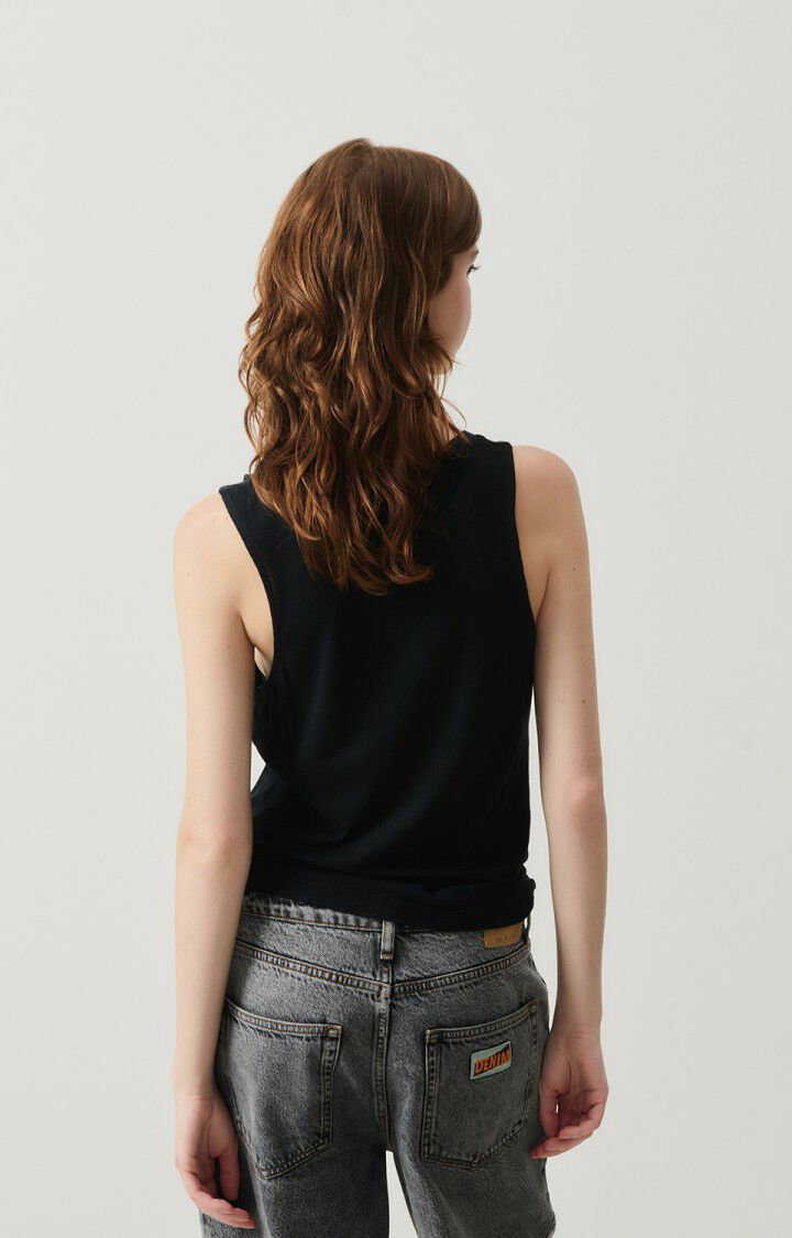 American Vintage Débardeur Femme Jacksonville - NOIR 0 Sans Manches Noir - E25