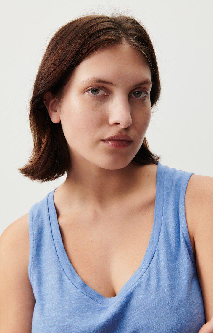 American Vintage Débardeur Femme Jacksonville - PACIFIQUE VINTAGE 0 Sans Manches Bleu - E24