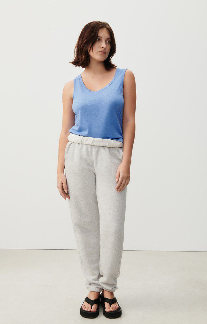 American Vintage Débardeur Femme Jacksonville - PACIFIQUE VINTAGE 0 Sans Manches Bleu - E24