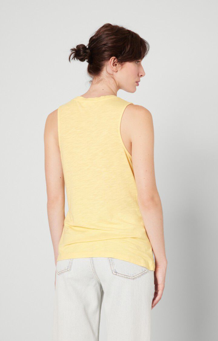 American Vintage Debardeur Femme Jacksonville - PAILLE VINTAGE Sans Manches Jaune - H22