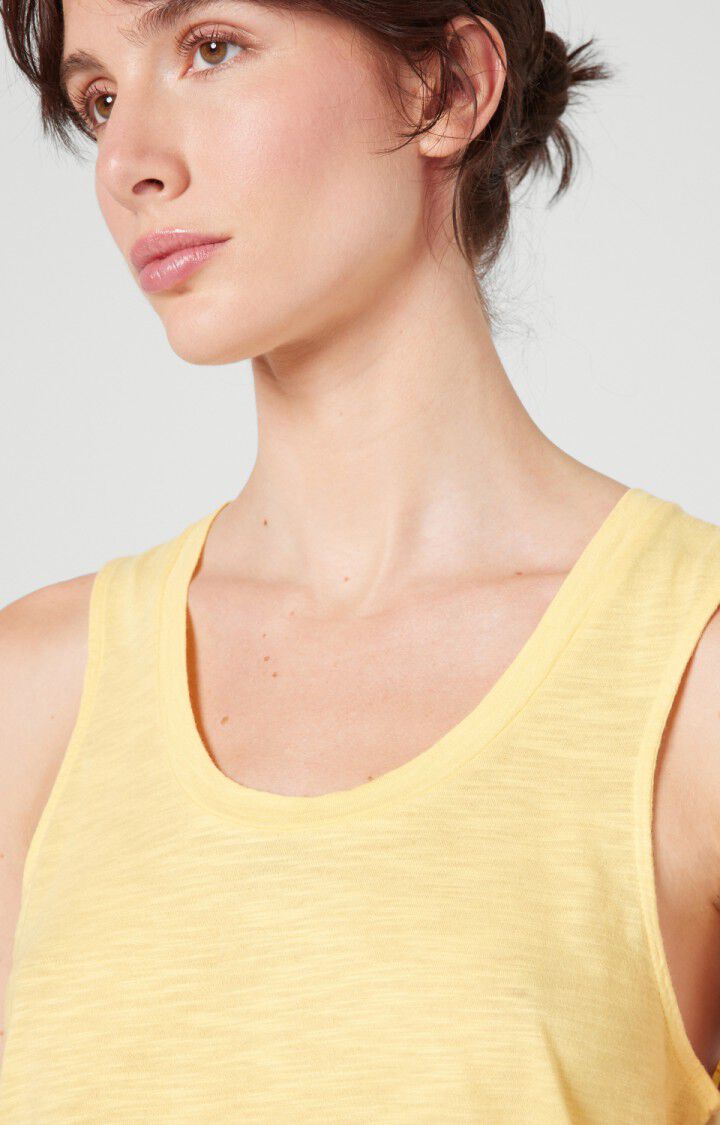American Vintage Debardeur Femme Jacksonville - PAILLE VINTAGE Sans Manches Jaune - H22