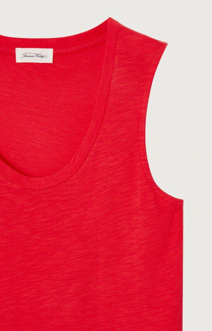 American Vintage Débardeur Femme Jacksonville - PASSION VINTAGE 0 Sans Manches Rouge - E23B