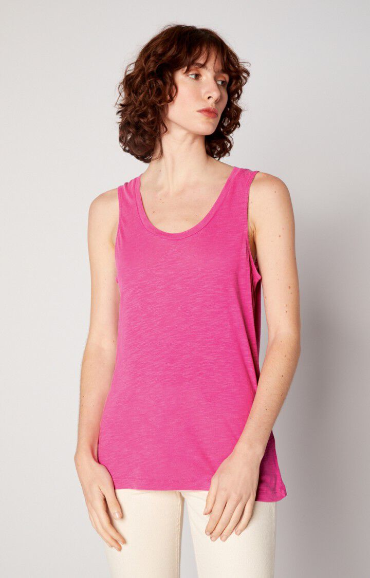 american vintage Debardeur femme Jacksonville - PINKY VINTAGE Sans manches Rose - H20