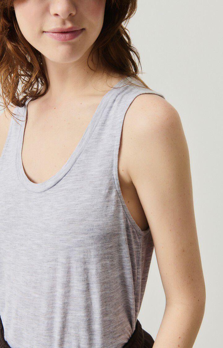American Vintage Débardeur Femme Jacksonville - POLAIRE CHINE 0 Sans Manches Gris - E25