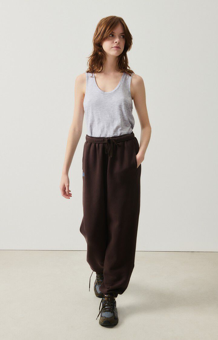 american vintage Débardeur femme Jacksonville - POLAIRE CHINE 0 Sans manches Gris - E25