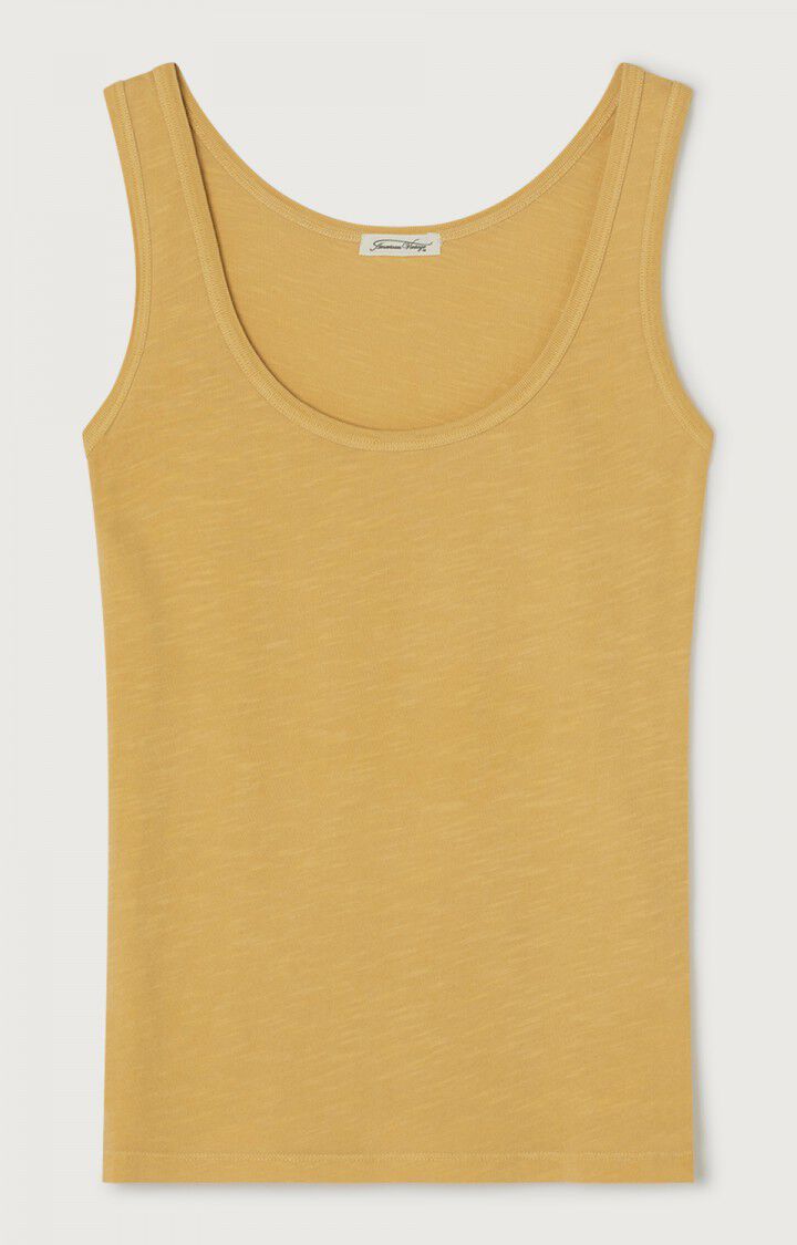american vintage Débardeur femme Lamy - CUMIN VINTAGE 0 Sans manches Jaune - E22B