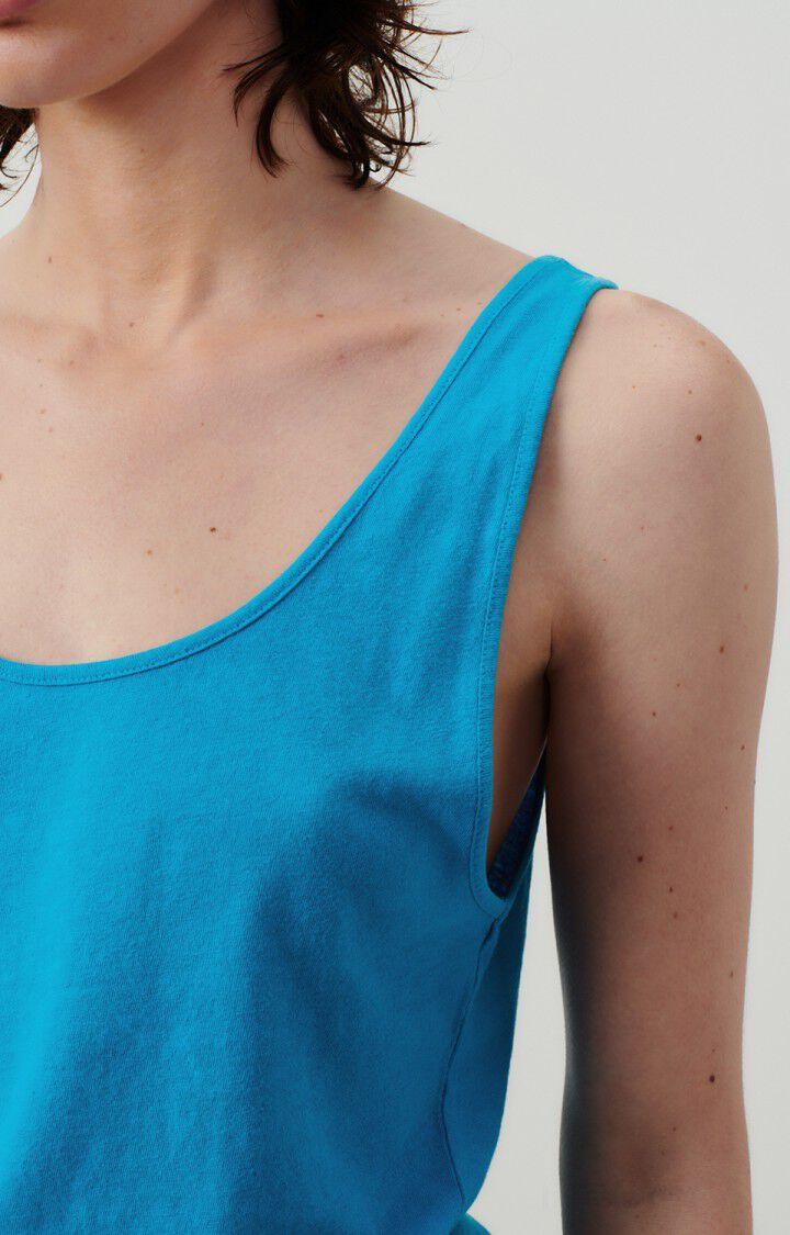 American Vintage Débardeur Femme Lopintale - COMETE 0 Fines Bretelles Bleu - E24