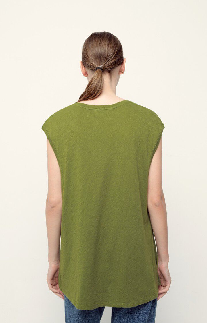 American Vintage Debardeur Femme Lorkford - CAMOUFLAGE Sans Manches Vert - E20
