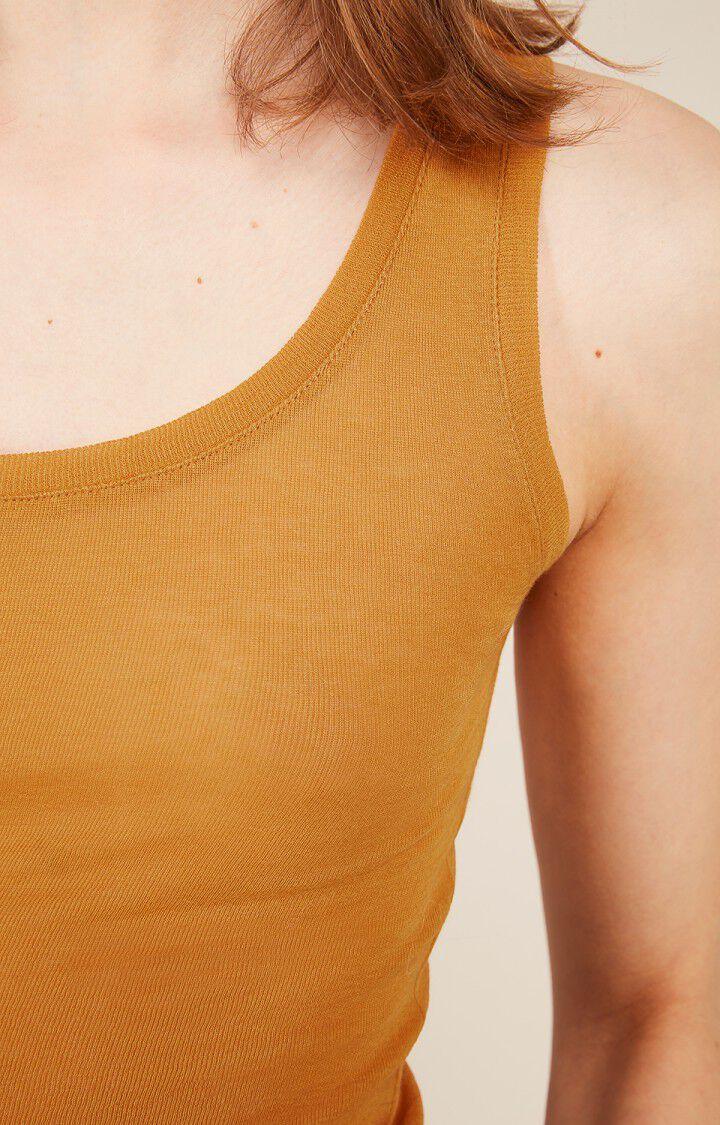 American Vintage Debardeur Femme Massachusetts - ARACHIDE Sans Manches Orange - H19