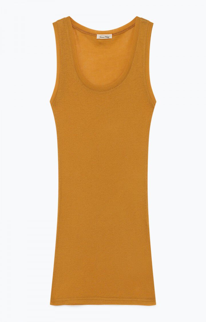 American Vintage Debardeur Femme Massachusetts - ARACHIDE Sans Manches Orange - H19