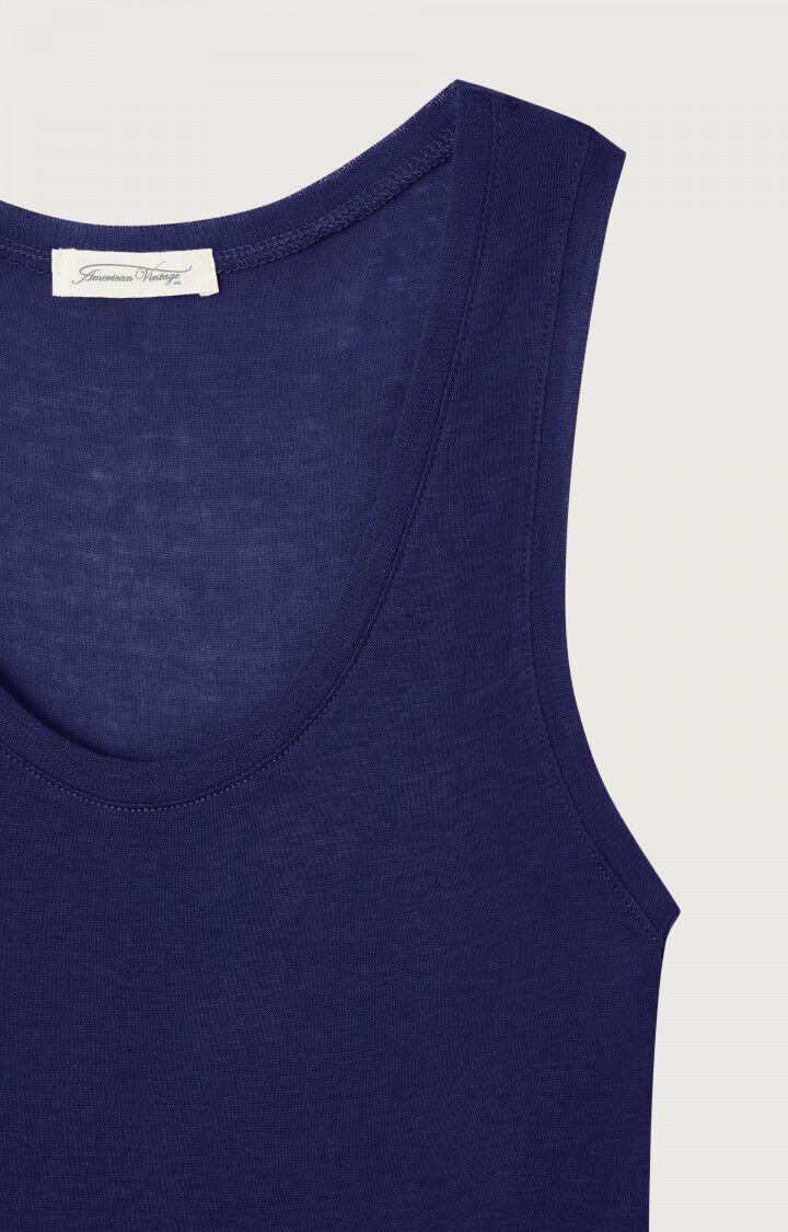 American Vintage Débardeur Femme Massachusetts - AUBERGINE VINTAGE Sans Manches Violet - E23B