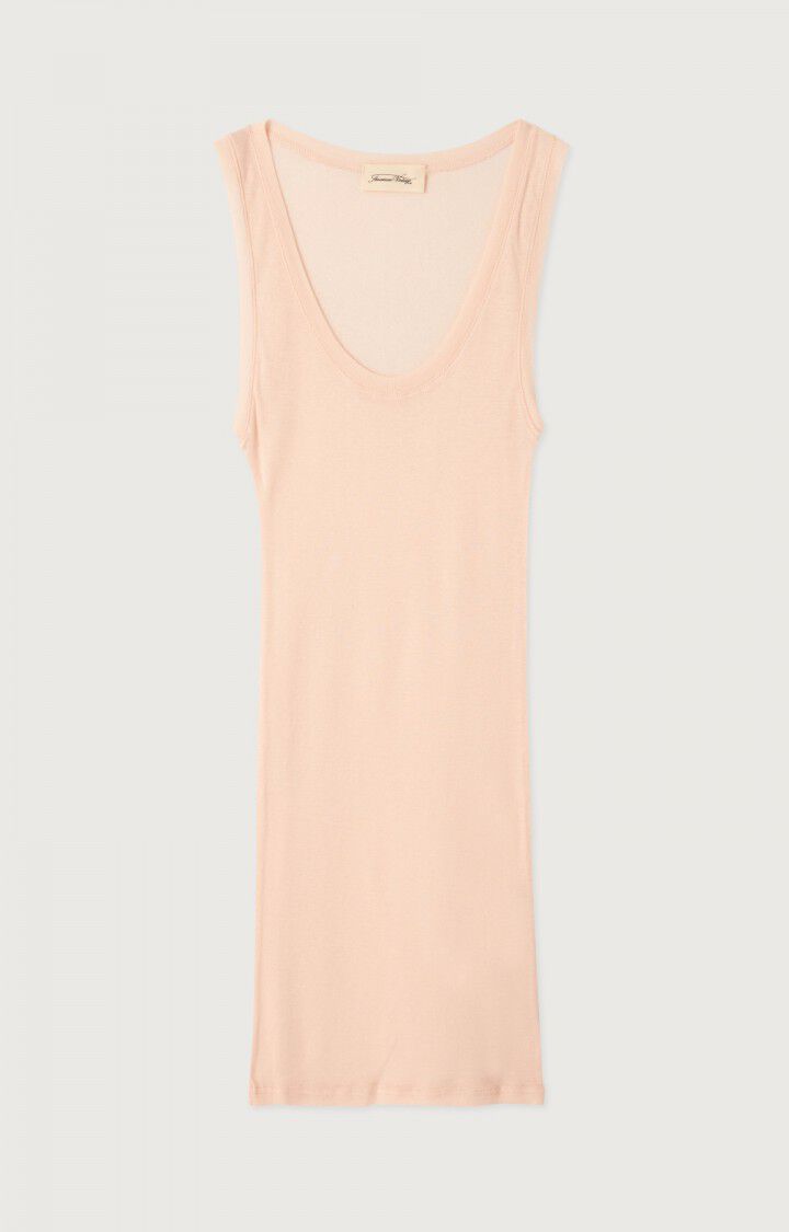 American Vintage Débardeur Femme Massachusetts - BISCUIT VINTAGE 0 Sans Manches Beige - E25