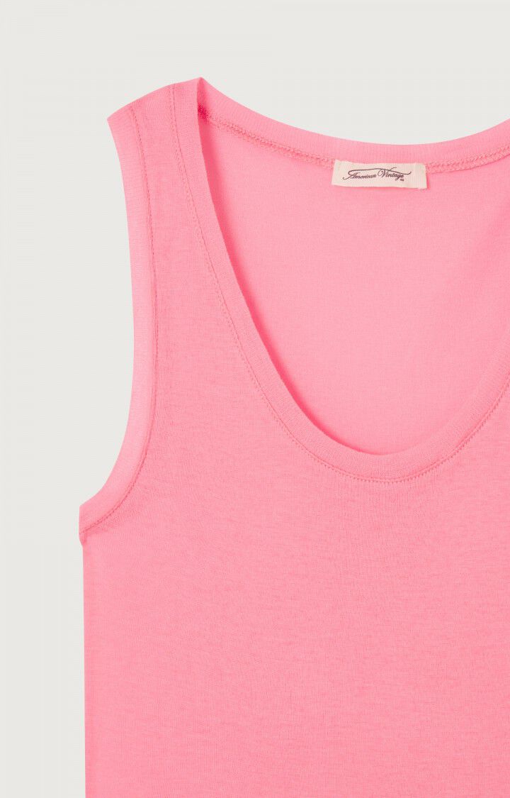 American Vintage Débardeur Femme Massachusetts - FLAMANT ROSE VINTAGE Sans Manches Rose - E23B