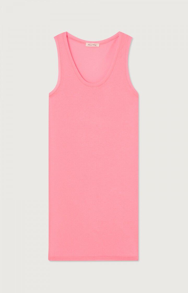 american vintage Débardeur femme Massachusetts - FLAMANT ROSE VINTAGE Sans manches Rose - E23B