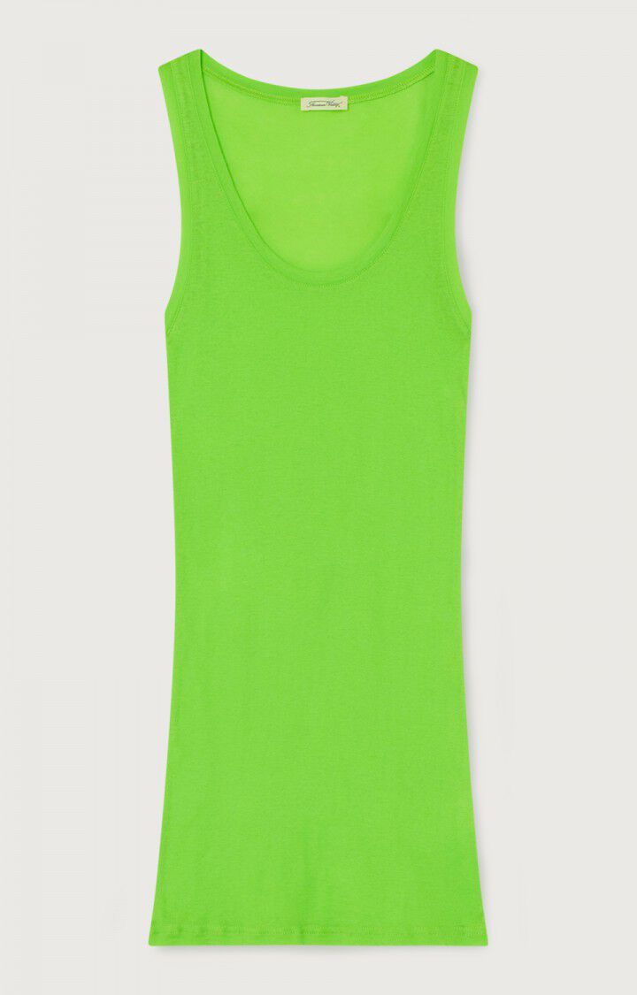 american vintage Debardeur femme Massachusetts - GRANNY VINTAGE 0 Sans manches Vert - H22B