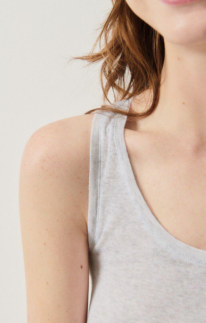 American Vintage Débardeur Femme Massachusetts - GRIS CHINE 0 Sans Manches Gris - E25