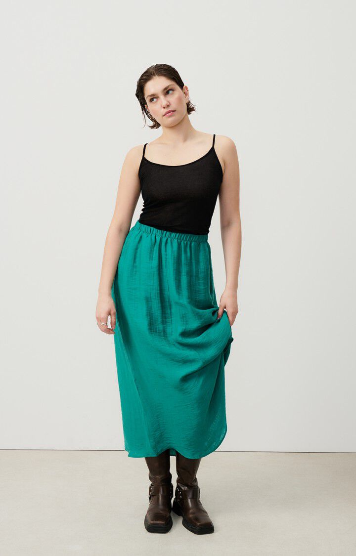 American Vintage Débardeur Femme Massachusetts - NOIR 0 Fines Bretelles Noir - E25