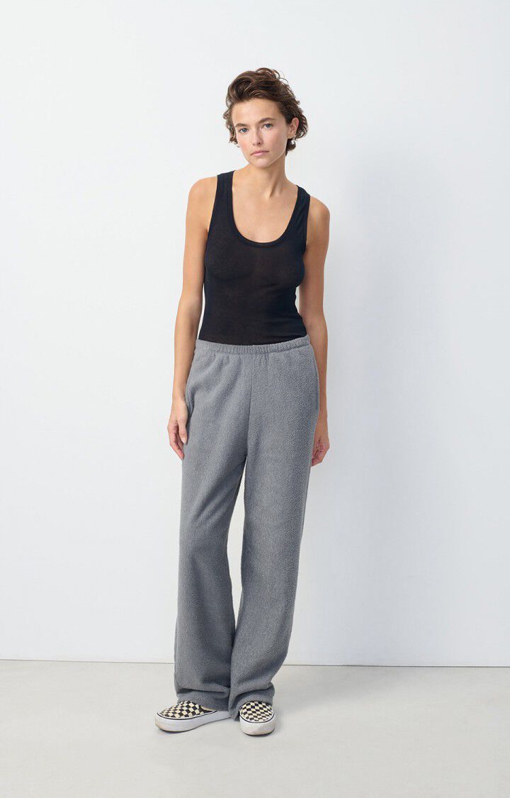 American Vintage Débardeur Femme Massachusetts - NOIR 0 Sans Manches Noir - E25