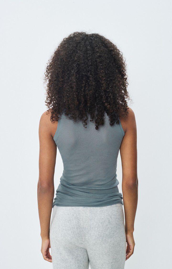American Vintage Débardeur Femme Massachusetts - ORAGE VINTAGE 0 Sans Manches Gris - E25