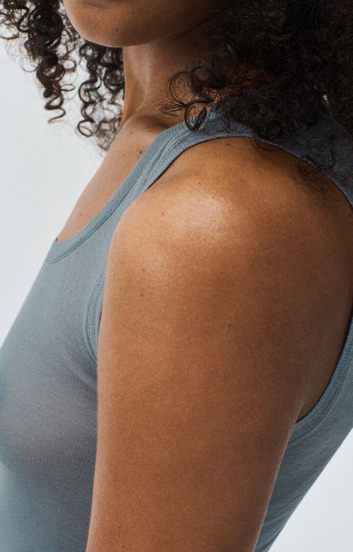 American Vintage Débardeur Femme Massachusetts - ORAGE VINTAGE 0 Sans Manches Gris - E25