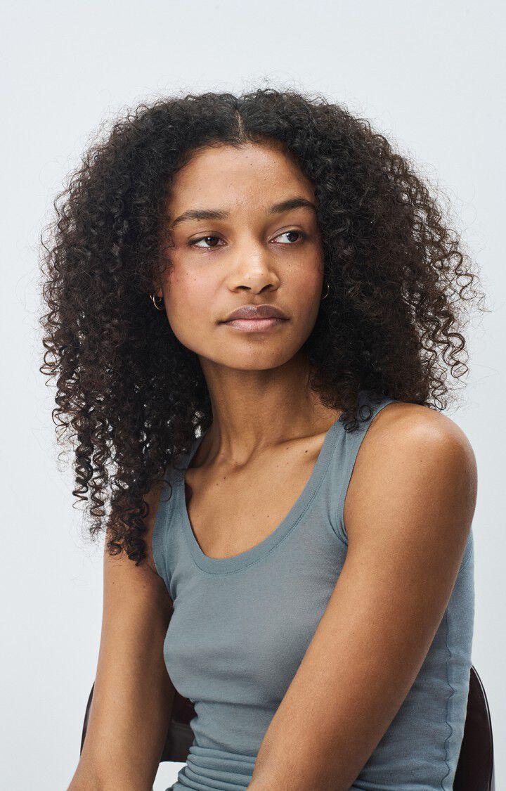 American Vintage Débardeur Femme Massachusetts - ORAGE VINTAGE 0 Sans Manches Gris - E25