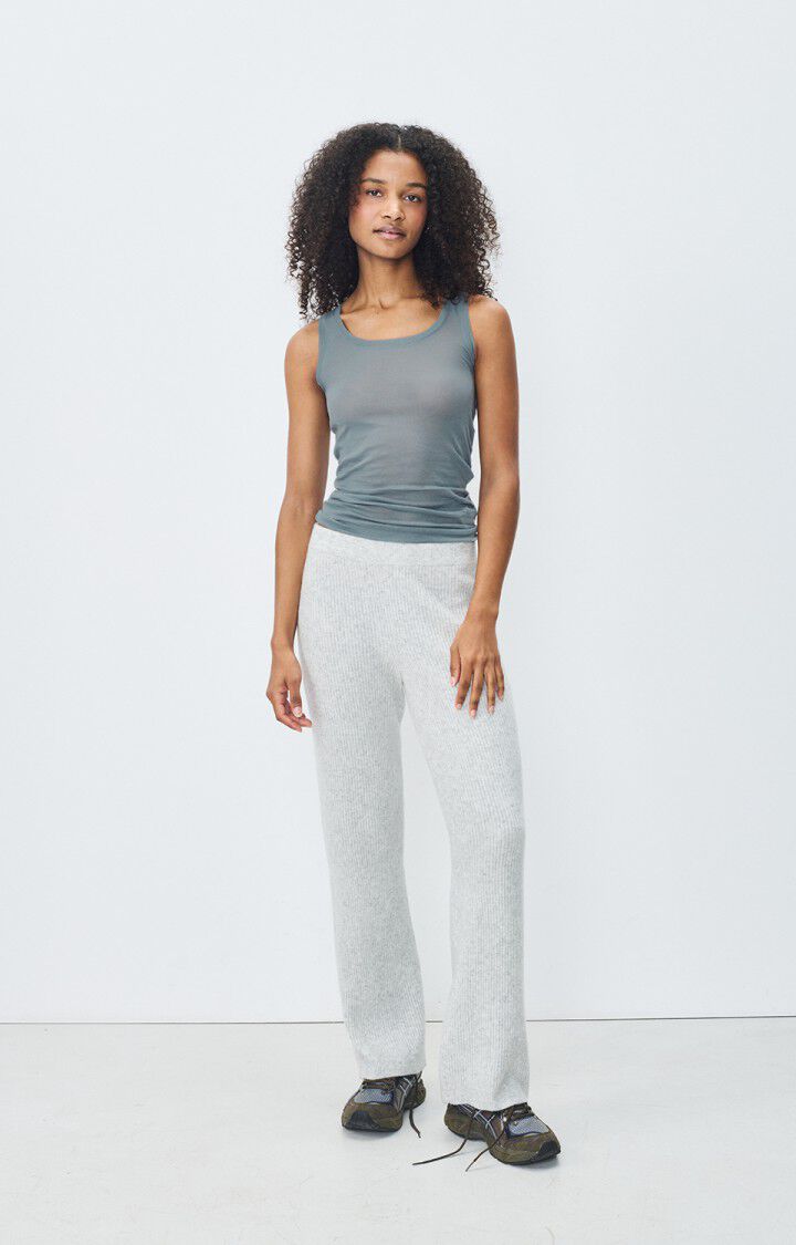 american vintage Débardeur femme Massachusetts - ORAGE VINTAGE 0 Sans manches Gris - E25