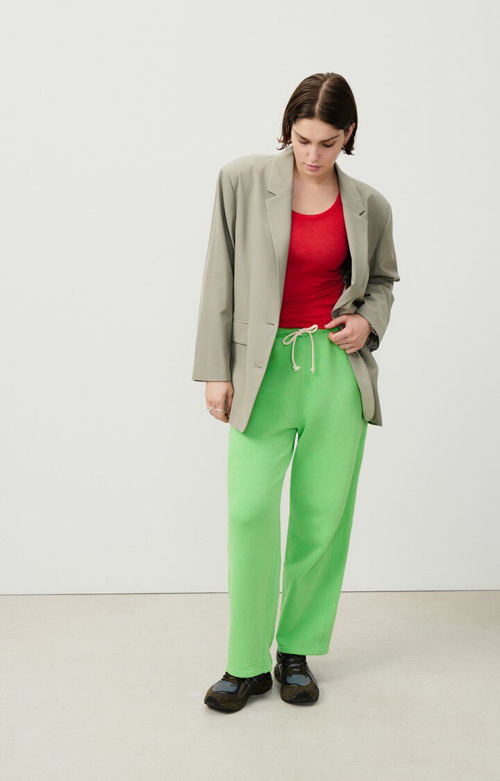 American Vintage Débardeur Femme Massachusetts - PIMENT VINTAGE 0 Sans Manches Rouge - E25