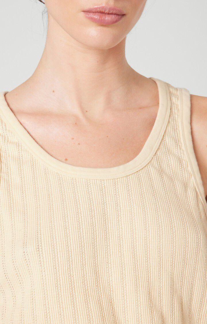 American Vintage Débardeur Femme Niwiz - ECRU Sans Manches Beige - H22