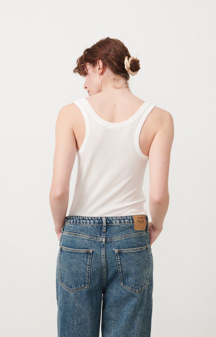 American Vintage Débardeur Femme Nouveau Mexique - BLANC Sans Manches Blanc - E24