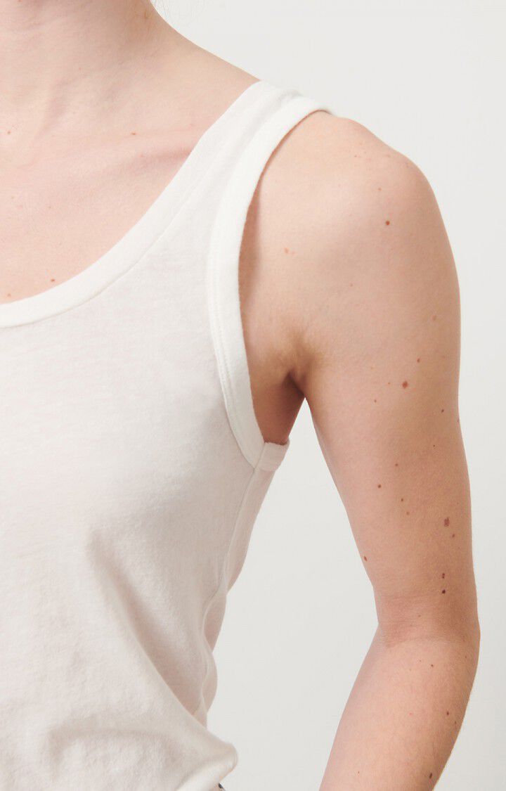 American Vintage Débardeur Femme Nouveau Mexique - BLANC Sans Manches Blanc - E24