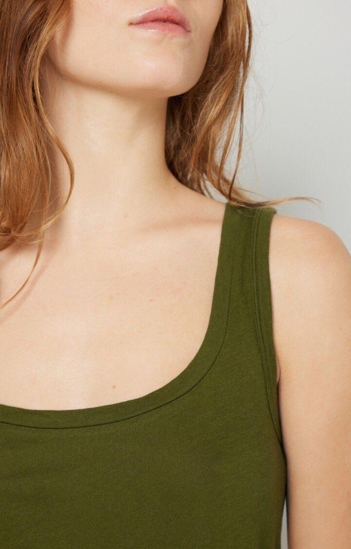 American Vintage Débardeur Femme Nouveau Mexique - MOUSSE Sans Manches Vert - E21