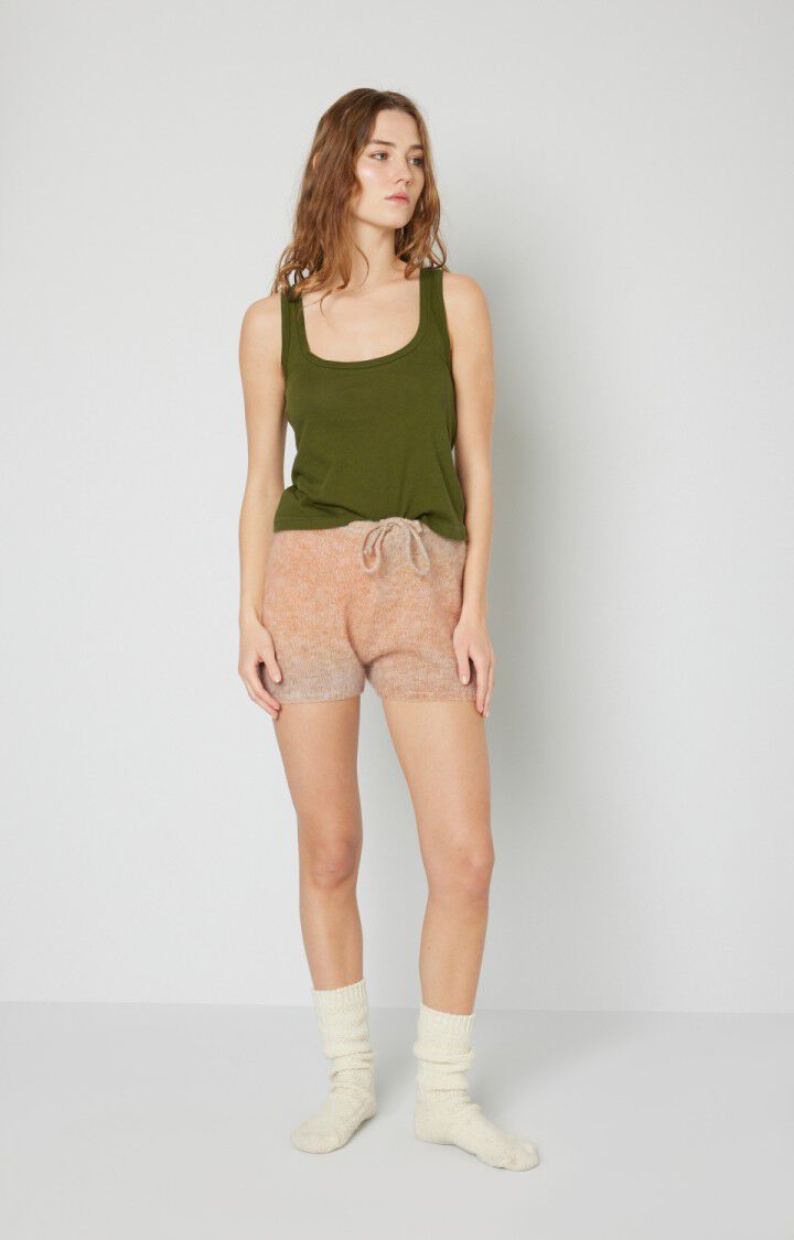 American Vintage Débardeur Femme Nouveau Mexique - MOUSSE Sans Manches Vert - E21