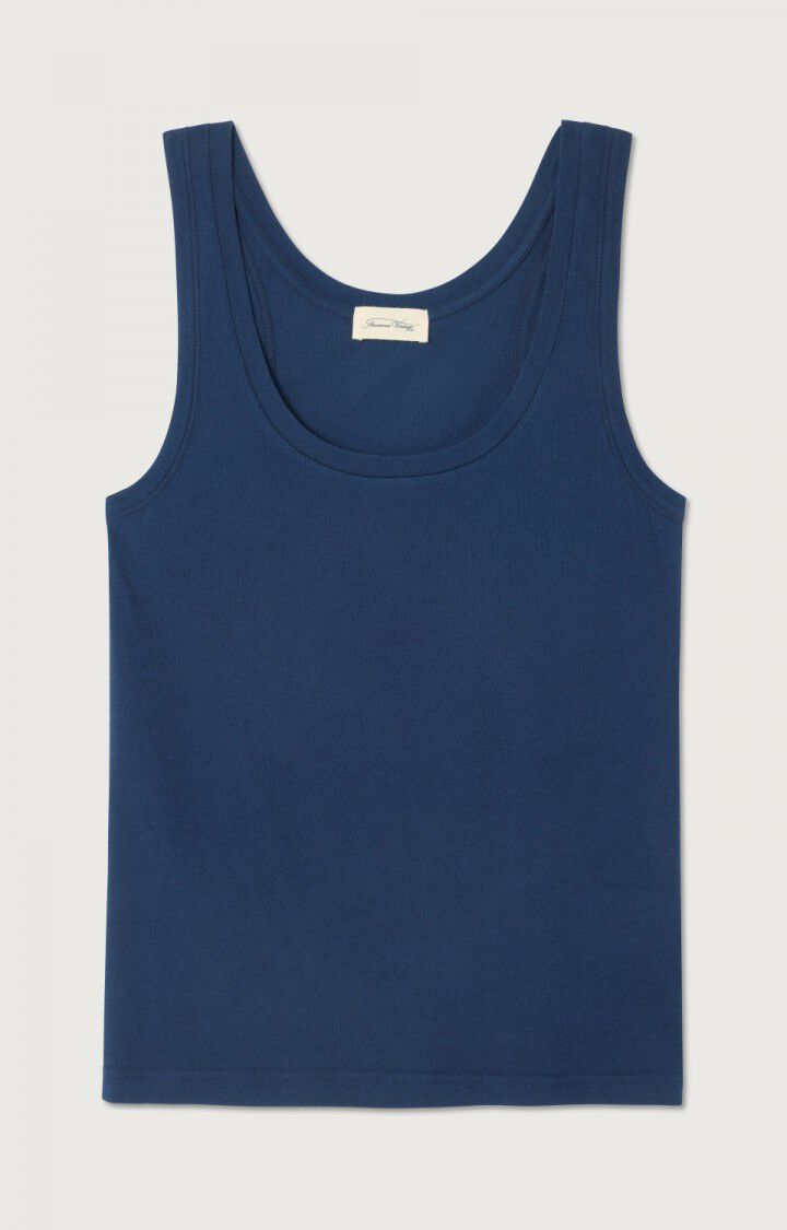 american vintage Débardeur femme Nouveau Mexique - OUTREMER Sans manches Bleu - H23