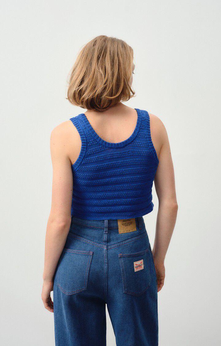 American Vintage Débardeur Femme Nyama - BLEU ROI 0 Sans Manches Bleu - E24