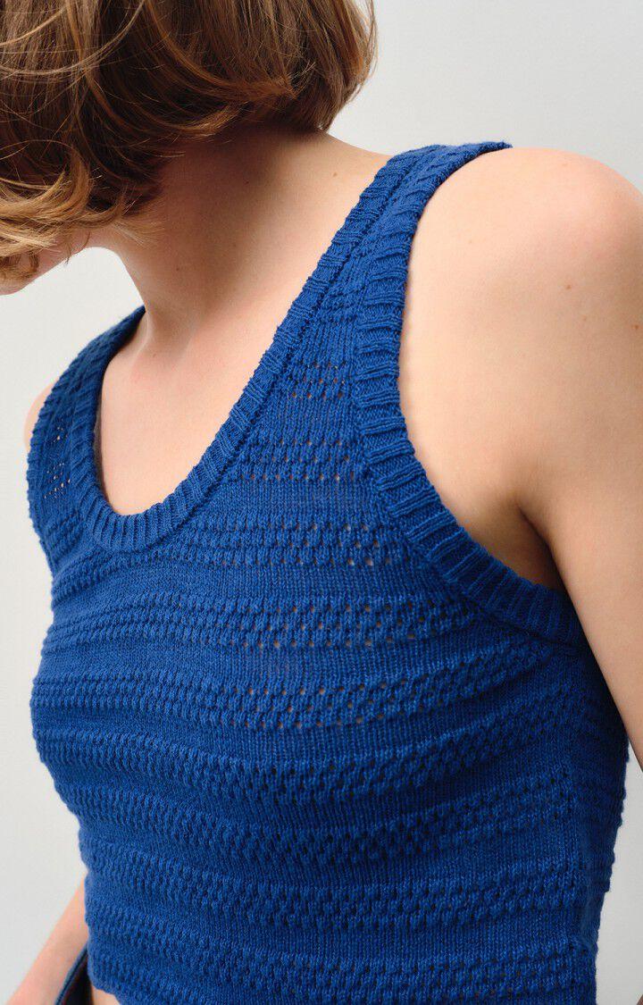 American Vintage Débardeur Femme Nyama - BLEU ROI 0 Sans Manches Bleu - E24