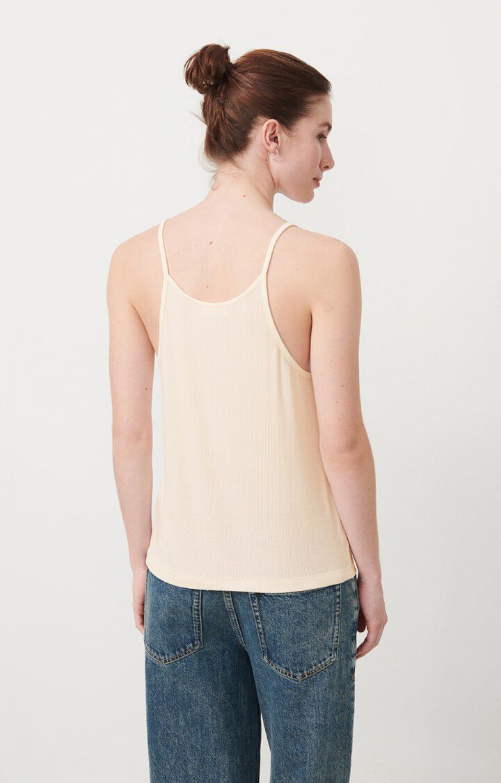 American Vintage Débardeur Femme Odyl - ECRU 0 Fines Bretelles Beige - E23