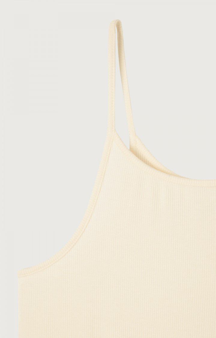 American Vintage Débardeur Femme Odyl - ECRU 0 Fines Bretelles Beige - E23B