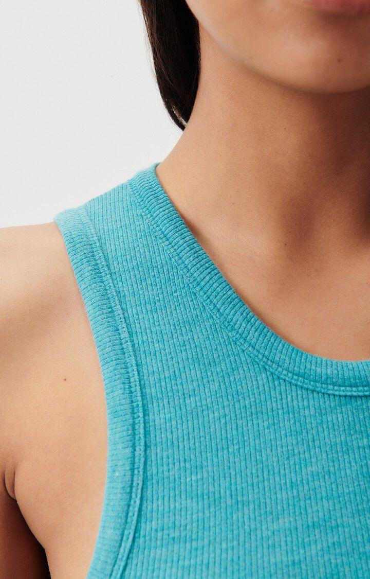 American Vintage Débardeur Femme Odyl - LITTORAL CHINE 0 Sans Manches Bleu - H23